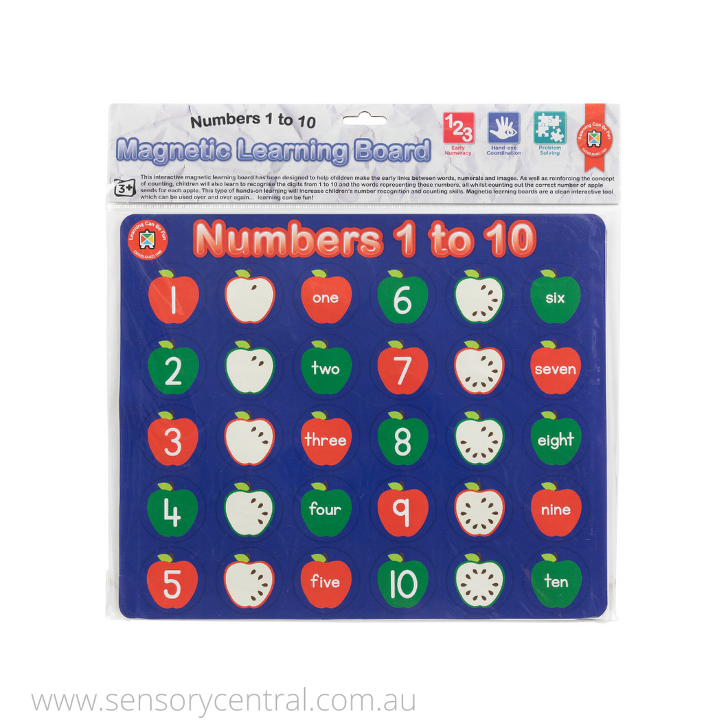 Numbers 1-10... Magnetic Learning Board